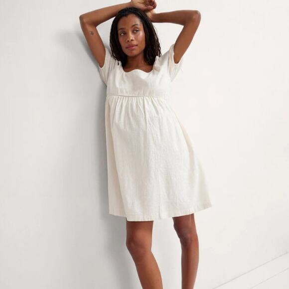 Hatch Dresses & Skirts - Hatch The Lola Mini Dress in Vanilla